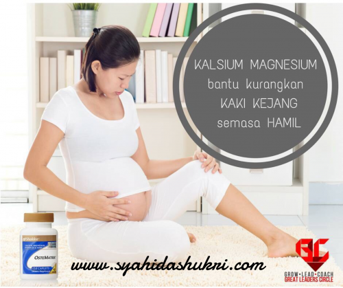 Kalsium dan magnesium membantu atasi sakit kejang kaki semasa hamil